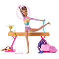 Blonde Gymnast Fashion Doll Playset with Balance Beam W792
