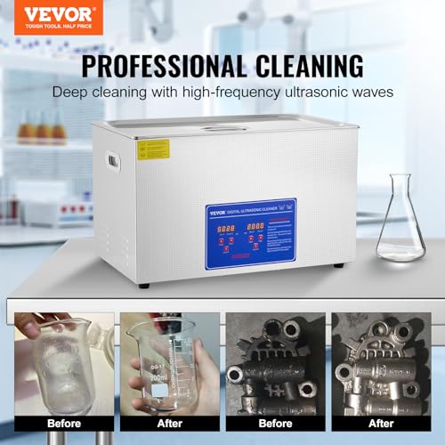30L Industrial Ultrasonic Cleaner with Digital Timer Heater 40kHz 1100W K94359
