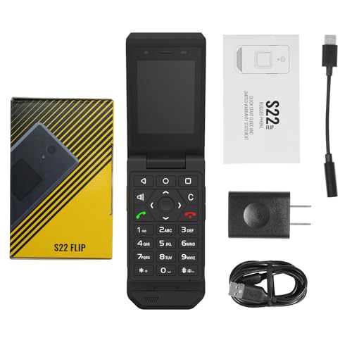 S22 Smart Flip Phone Unlocked 16GB 2.8 Touchscreen Rugged Cell Phone Android 11 IP68 Water Resistant 4G LTE GSM J2152