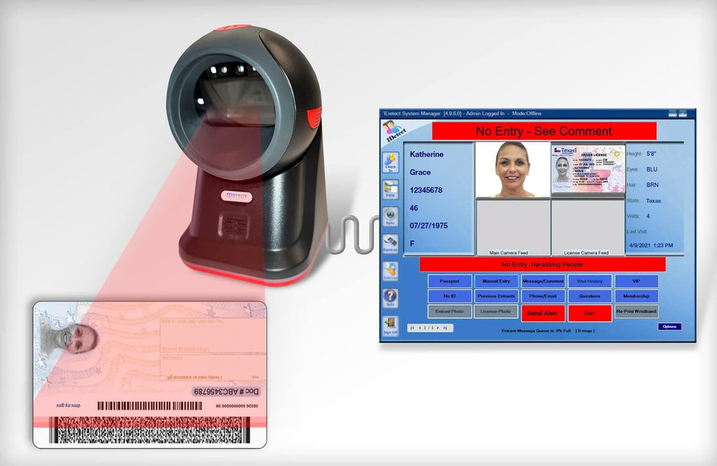 ID Scanner for Computer, Tablets, Laptops, PC & POS V1101