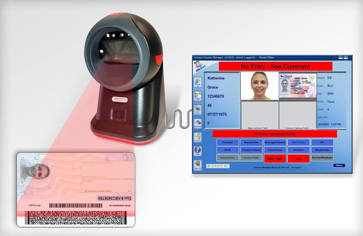 ID Scanner for Computer, Tablets, Laptops, PC & POS V1101