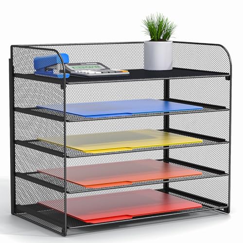 5 Tier Steel Mesh Paper Organizer T95065