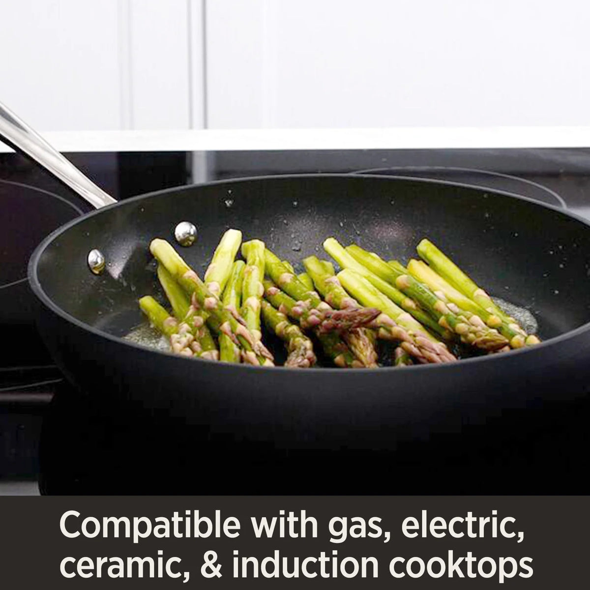 12-Inch Hard Anodized Nonstick Fry Pan with lid V936