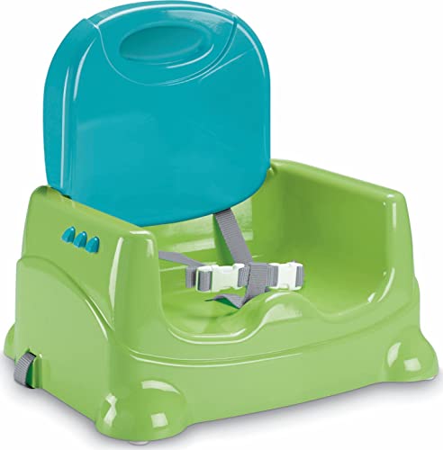 Green Adjustable Toddler Booster Seat with Dishwasher Safe Tray S4165