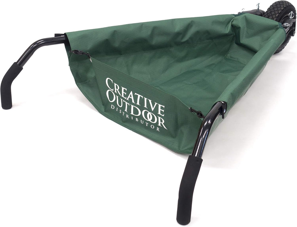 Green Canvas Folding Wheelbarrow Yard Cart A301