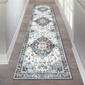 Washable Runner Rug with Rubber Backing Q8096