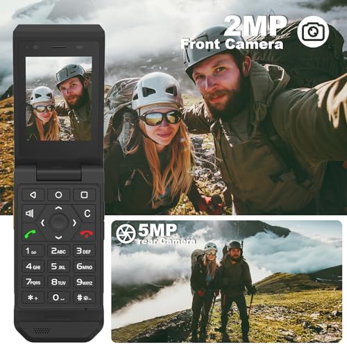 S22 Smart Flip Phone Unlocked 16GB 2.8 Touchscreen Rugged Cell Phone Android 11 IP68 Water Resistant 4G LTE GSM J2152