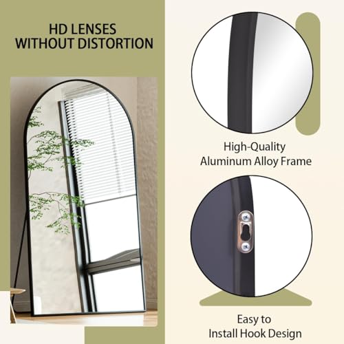 Black Arch Full Length Floor Mirror F58118