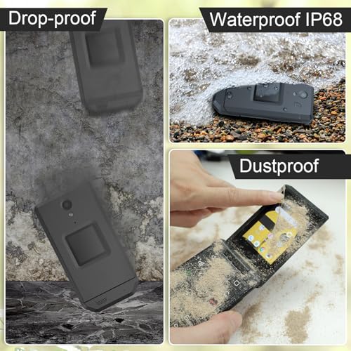 S22 Smart Flip Phone Unlocked 16GB 2.8 Touchscreen Rugged Cell Phone Android 11 IP68 Water Resistant 4G LTE GSM J2152