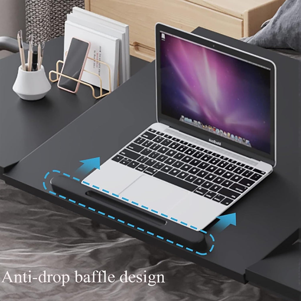Over-Bed Tables with Wheels Height and Length Adjustable Rolling Mobile Laptop Cart Desk T225