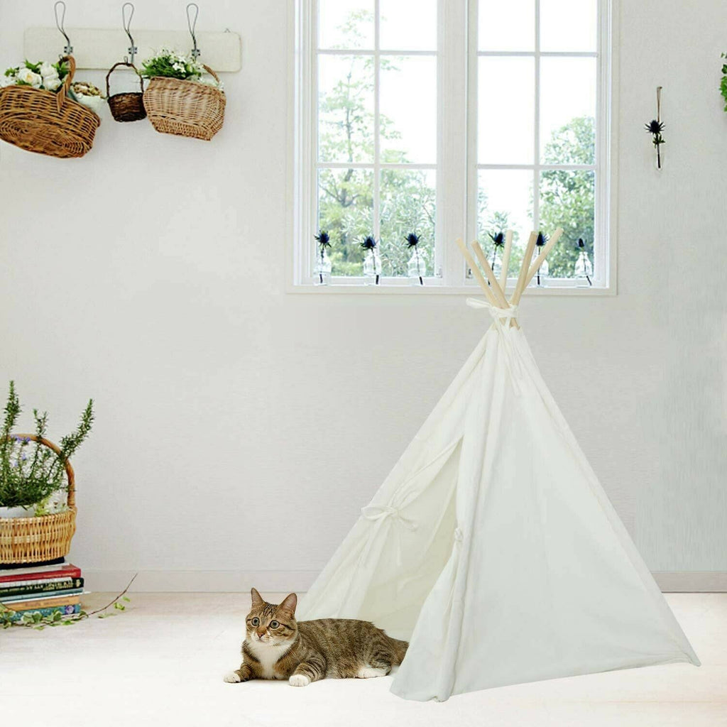 Foldable Cotton Canvas Pet Bed W889409