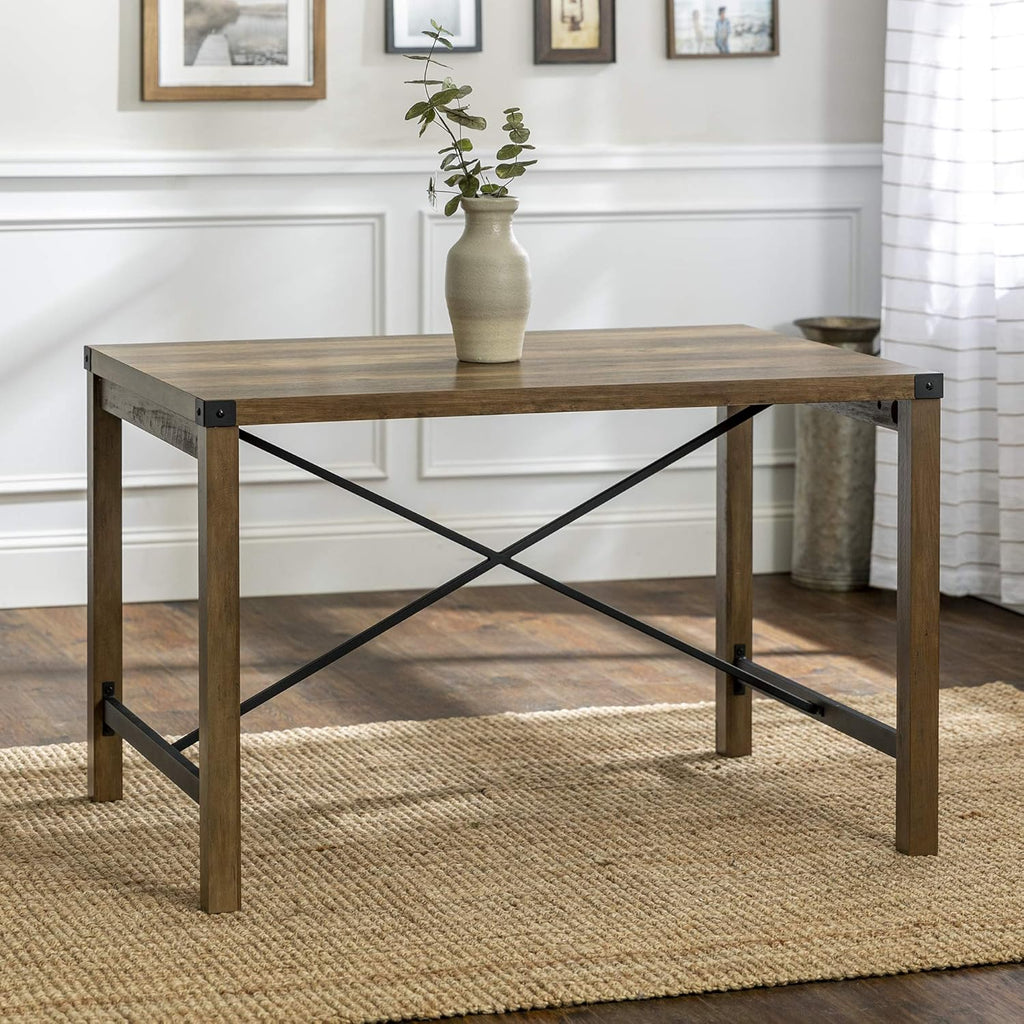 48 Inch Rustic Oak Dining Table G617487