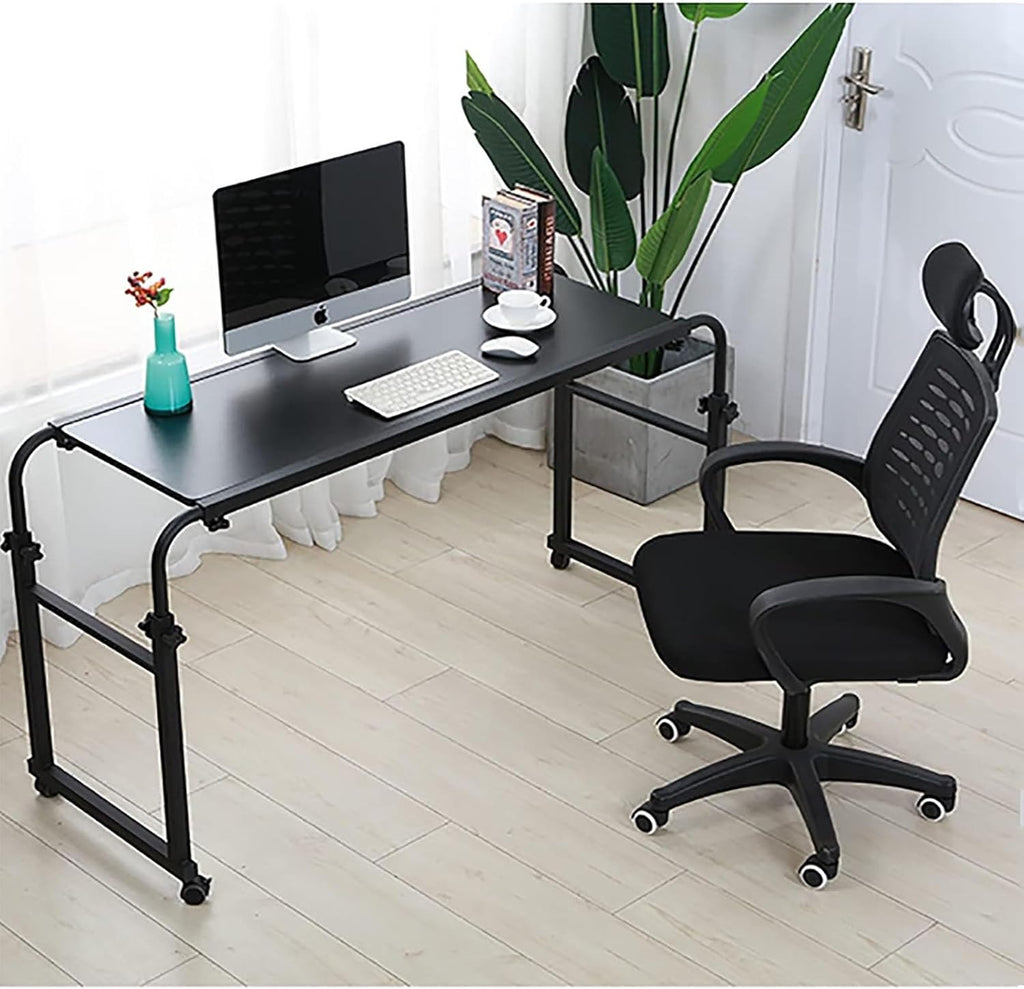 Over-Bed Tables with Wheels Height and Length Adjustable Rolling Mobile Laptop Cart Desk T225