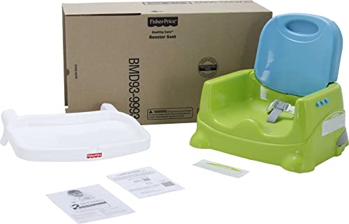 Green Adjustable Toddler Booster Seat with Dishwasher Safe Tray S4165