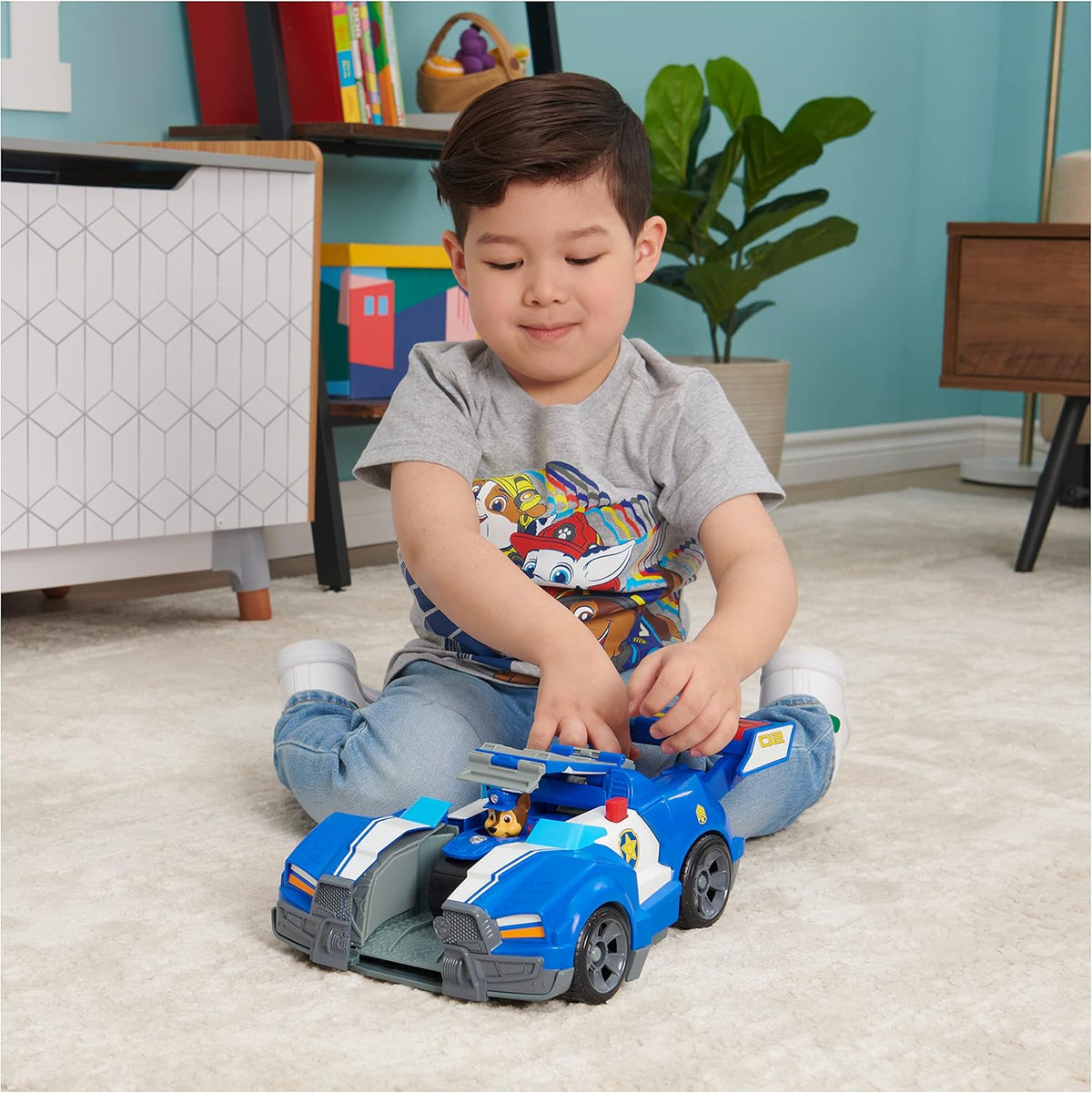 2-in-1 Transforming Toy Car with Motorcycle, Lights, Sounds and Action Figure B834