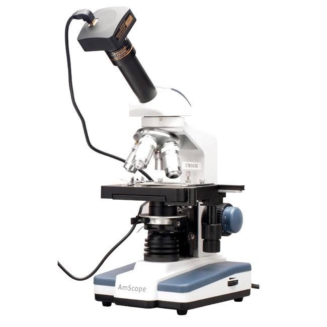 40X-2000X LED Monocular Compound Microscope with Mechanical Stage and Digital Camera J796448