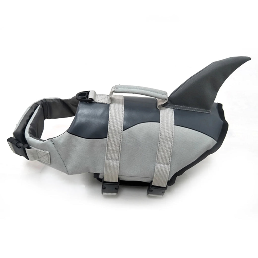 Dog Pet Shark Swimsuit Vest Safety Wear Preserver W705