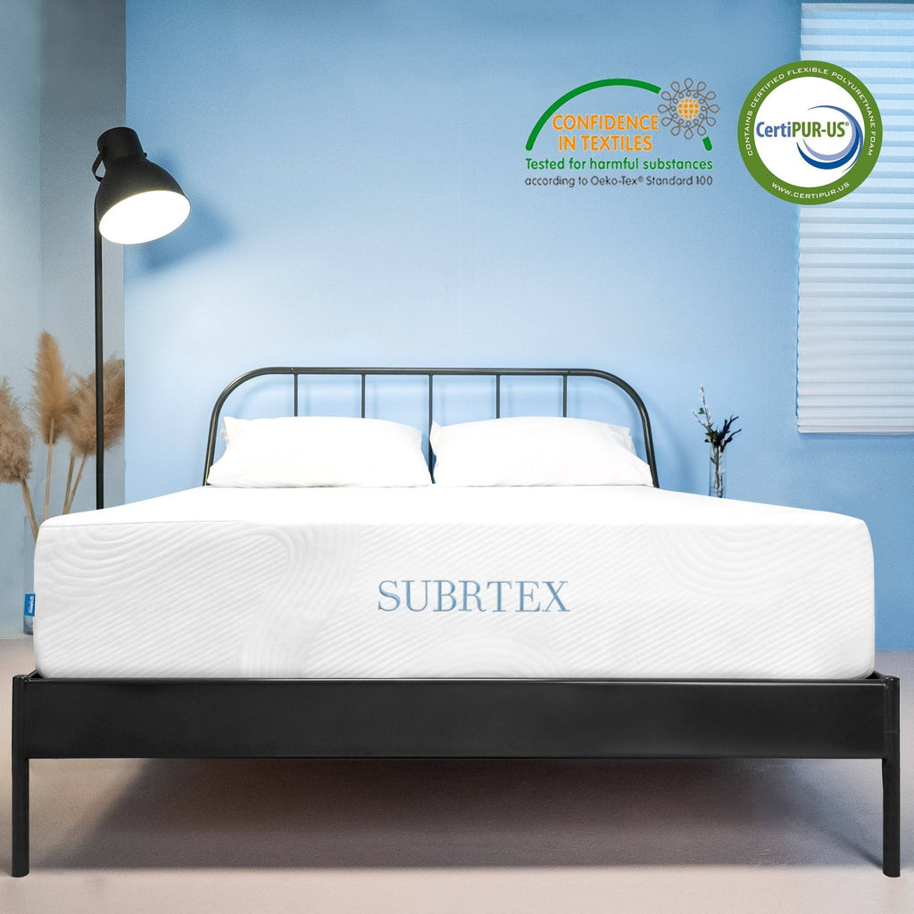 Twin Gel-Infused Memory Foam Mattress with Cover Q22007