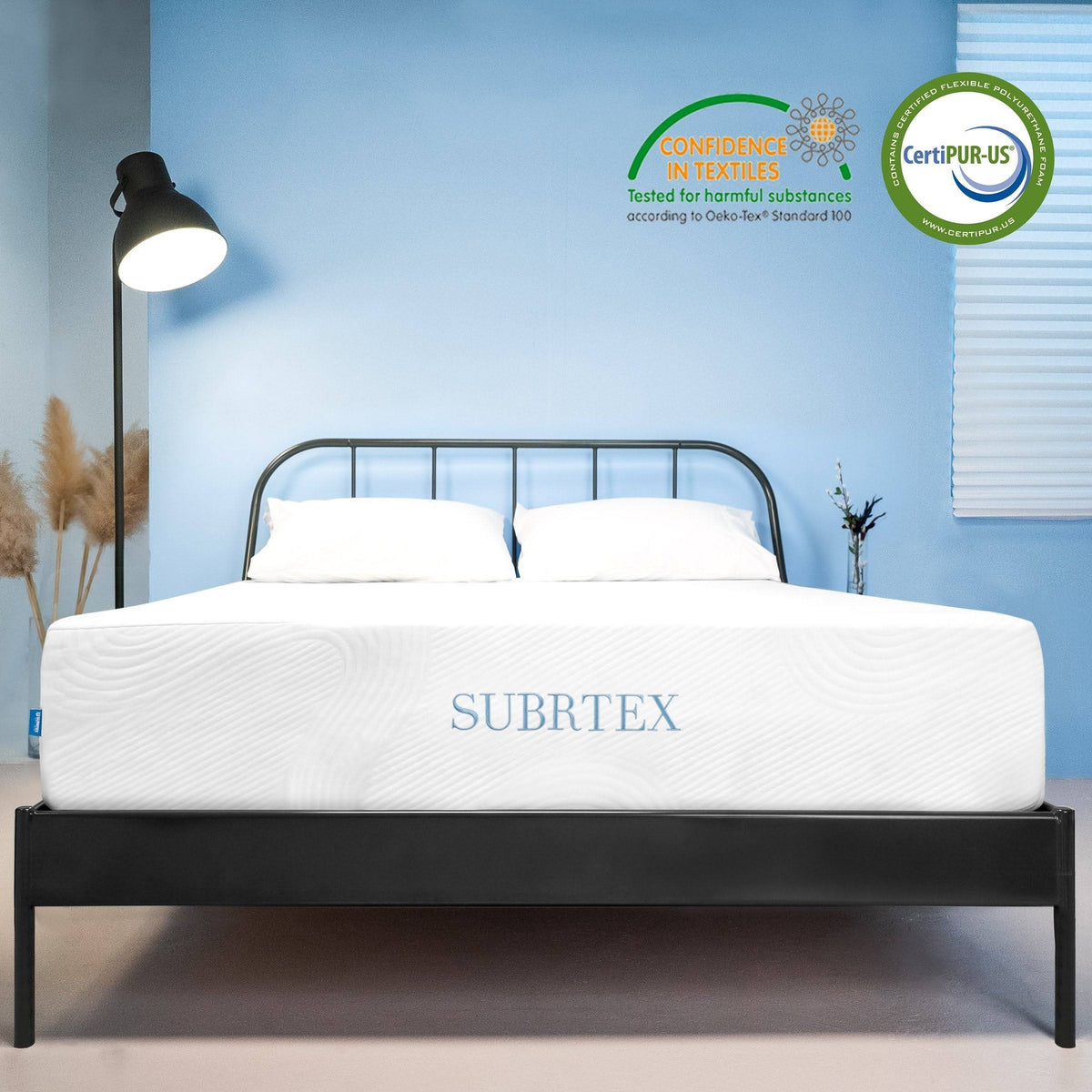 Twin Gel-Infused Memory Foam Mattress with Cover Q22007