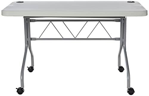 Resin Multi Purpose Flip Table with Locking Casters I509