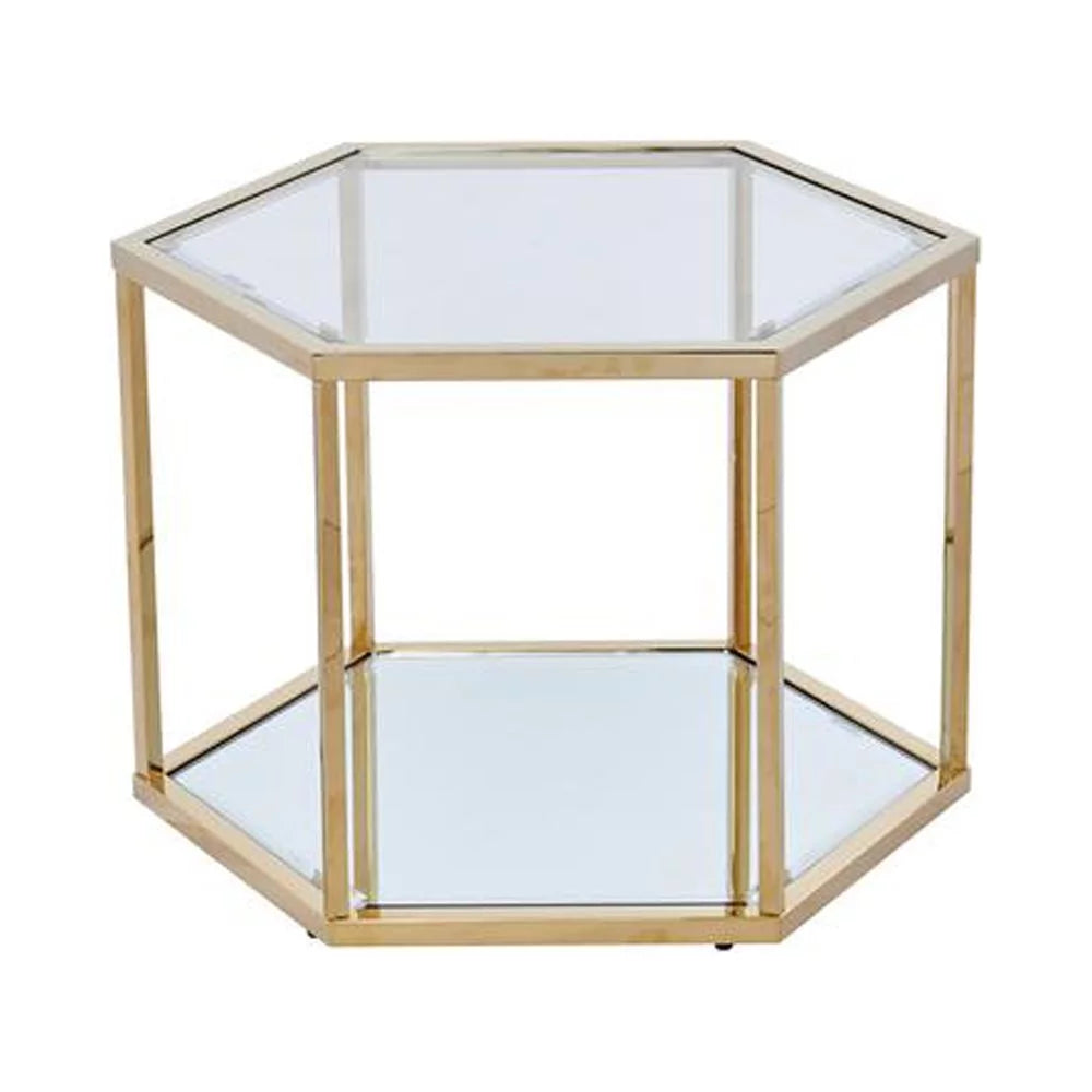 24" Hexagonal Glass Coffee Table L821681