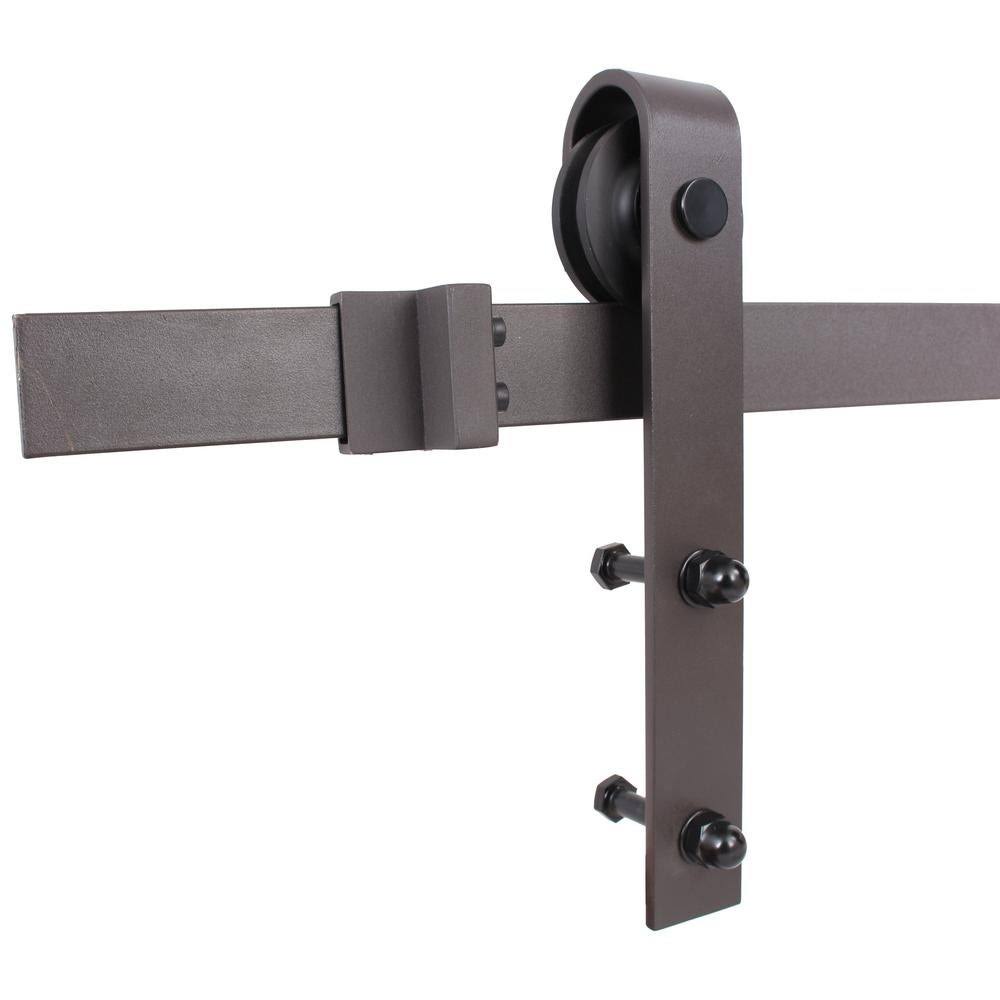 Stained Z Bar Double Barn Door with Hardware Kit B3618