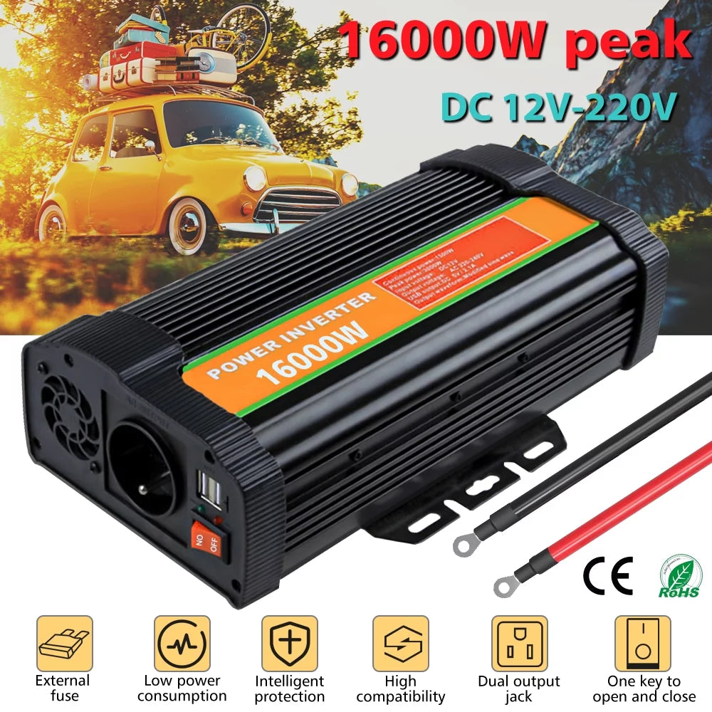 16000 Watts Power Inverter Converter DC 12V to AC 110V F4582