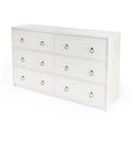 White Wood 6 Drawer Chest B4717