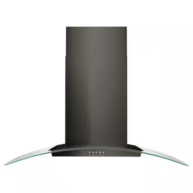 36 in. Black Stainless Steel Wall Mount Range Hood V334909