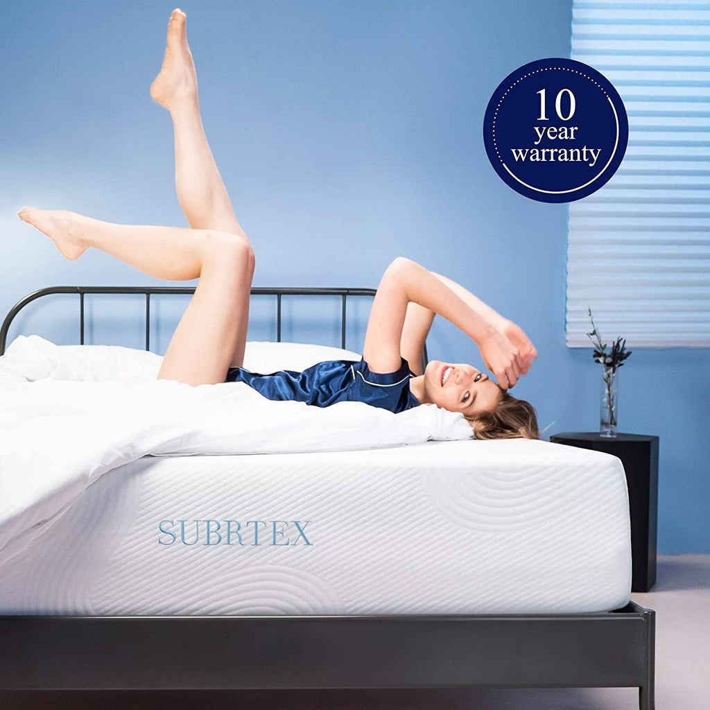 Twin Gel-Infused Memory Foam Mattress with Cover Q22007