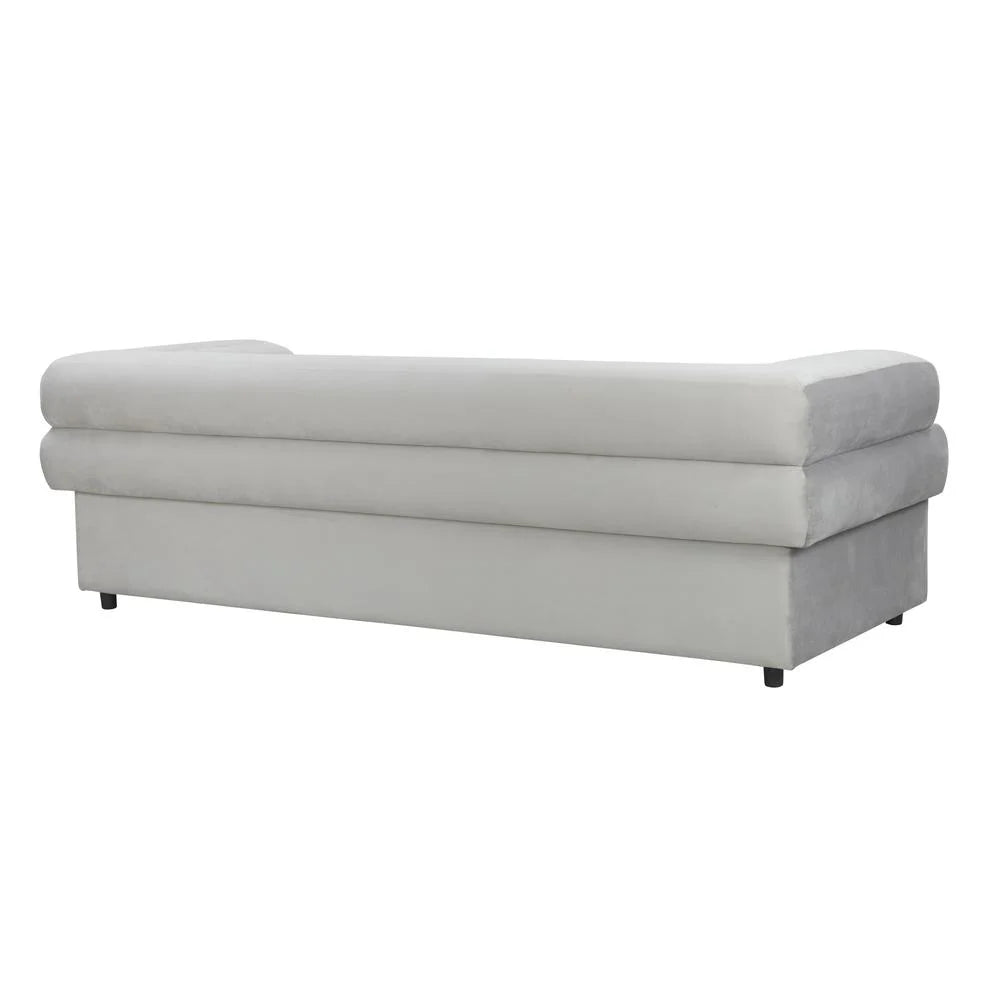 Light Grey Velvet Sofa G614802