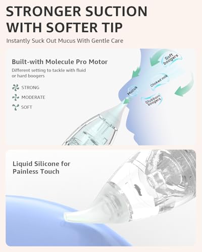 Baby Nasal Aspirator with 3 Soft Silicone Tips Y36891