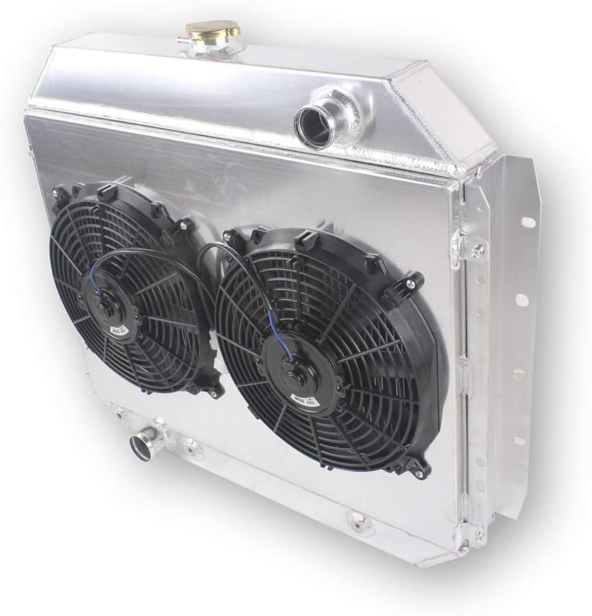 3 Rows Core Aluminum Cooling Radiator for Jeep CJ5 CJ6 CJ7 V8 Conversion Chevy Engine M298