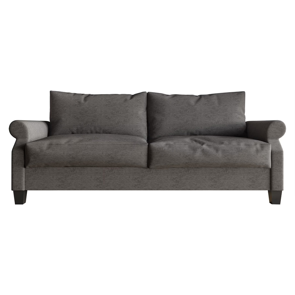 Classic Linen Upholstered Sofa Dark Grey J4861