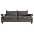 Classic Linen Upholstered Sofa Dark Grey J4861