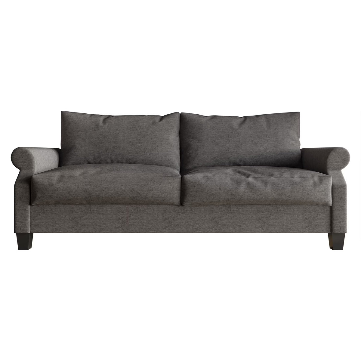 Classic Linen Upholstered Sofa Dark Grey J4861