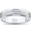 White Gold Solitaire Diamond Wedding Ring V37858