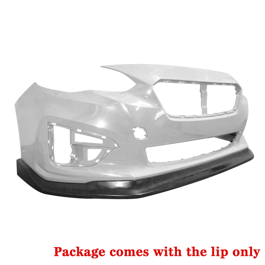Unpainted Black PU Front Bumper Lip Splitter S427770