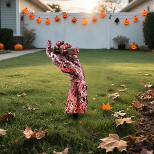 5 Pack Halloween Zombie Arm Yard Stakes H8896