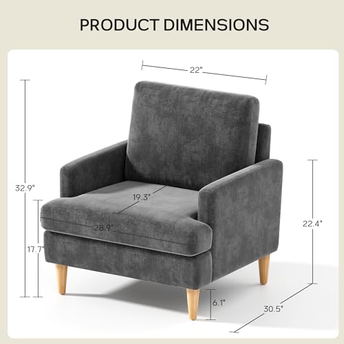 Blue Chenille Accent Chair H6373