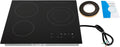 2600W 110V Portable Induction Cooktop 3 Burners Touch Control Countertop B938