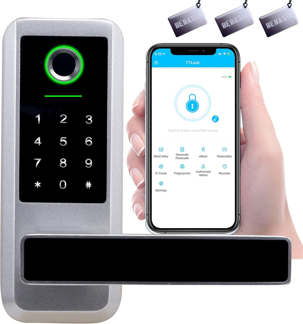 Smart Door Lock with Keypad W479615