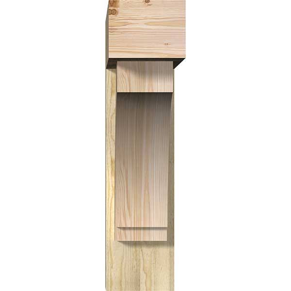 Rough Sawn Bracket with Offset Brace, Douglas Fir P850844