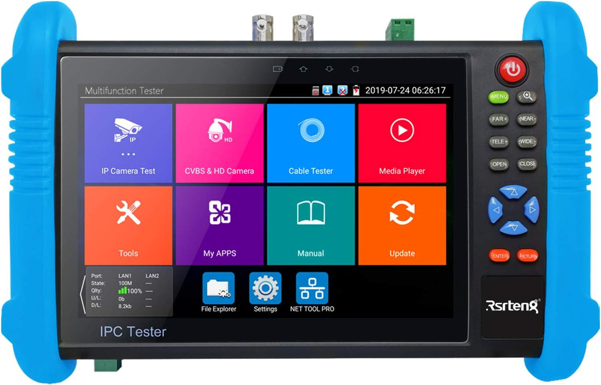 4K IP Camera Tester 7inch IPS Touch Screen POE WiFi HDMI IPC Tester S53739