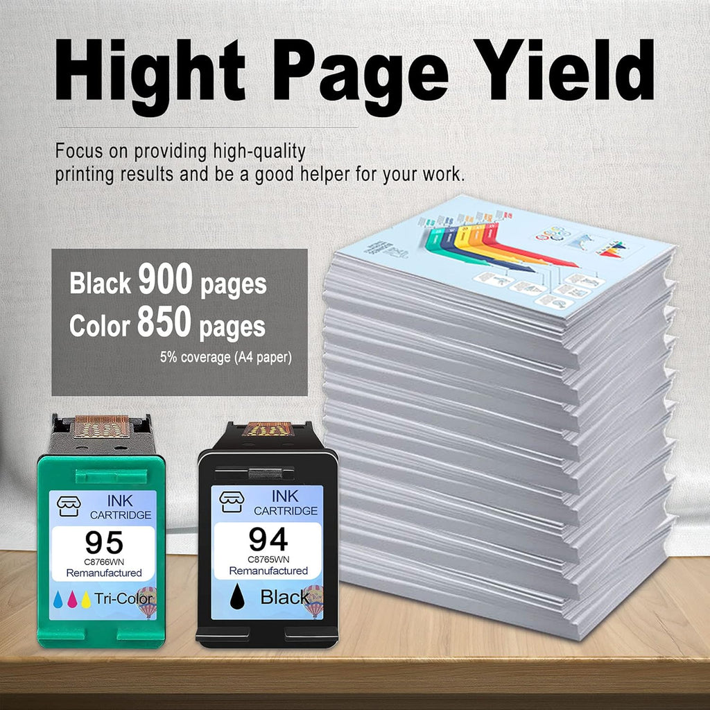 3-Pack Ink Cartridge (2 Black and 1 Tri-Color) Q335