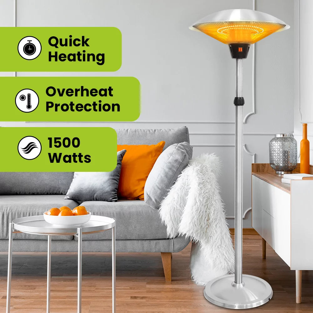 1500W Stainless Steel Patio Electric Heater Q29139
