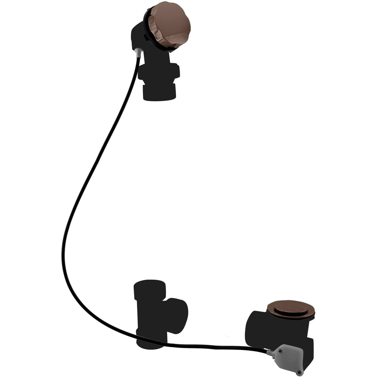 Black Cable Drive Bath Waste F93678