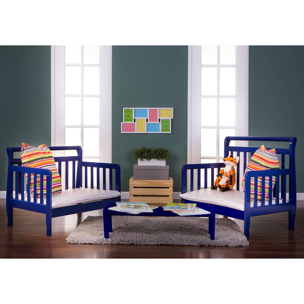 Royal Blue 3-in-1 Convertible Toddler Bed Y797