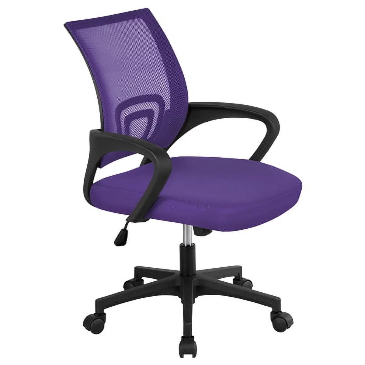Purple Mesh Swivel Office Chair with Armrests J294753