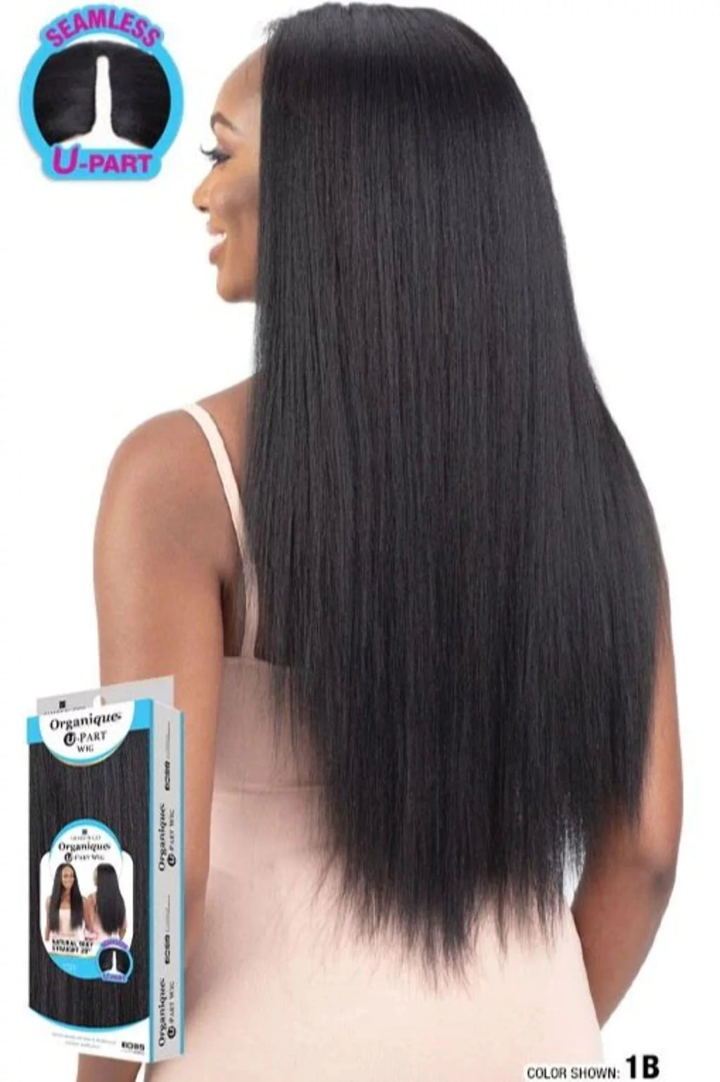 Wig U-Part Natural Yaky straight 28" Q80107